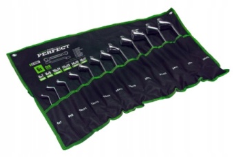 Zdjęcie Klucze oczkowe wygięte 6 - 32 mm ; 12 el S-76763