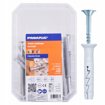 Zdjęcie RAWLPLUG KOŁKI SZYBKIEGO MONTAŻU SM 8X100MM 25SZT