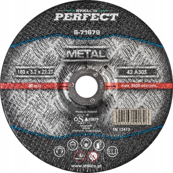Zdjęcie Tarcza do cięcia metalu - wypukła 115 Stalco
