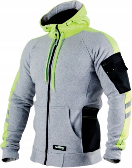 Zdjęcie Bluza z kapturem robocza Stalco Mechanic S-78986 rozmiar XL SZARA