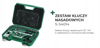 Zdjęcie Zestaw kluczy nasadowych , 84 elementów , 1/2'' , 1/4'', 