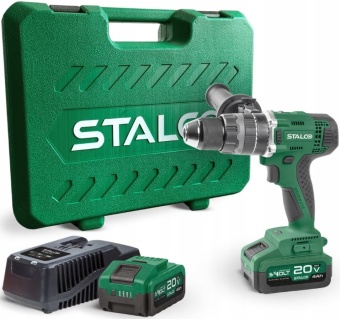 Zdjęcie Wiertarko-Wkrętarka Udarowa 2x4Ah S-97314 Stalco