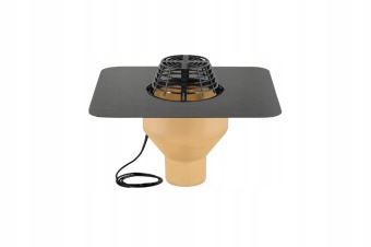 Zdjęcie IVT SITA wpust dachowy STANDARD 160 PVC pionowy ogrzewany