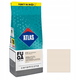 Zdjęcie Fuga ceramiczna Atlas BEŻ PASTELOWY 2 kg