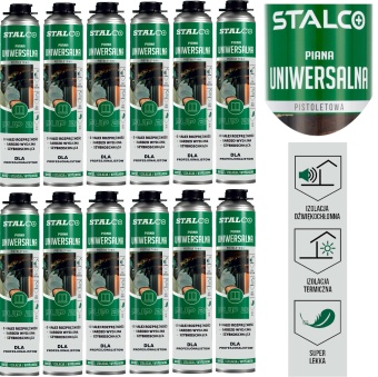 Zdjęcie Piana montażowa Stalco 750 ml 12 sztuk