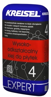 Zdjęcie Kreisel EXPERT 4 BIAŁY klej do płytek WYSOKOODKSZTAŁCALNY C2TE S2 25KG