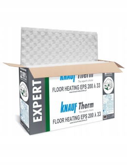 Zdjęcie KNAUF THERM EXPERT FLOOR HEATING ogrzewanie podłogowe gr.2 cm paczka 7,7 m2