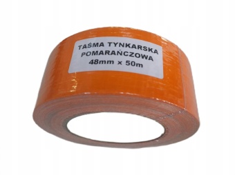 Zdjęcie Taśma tynkarska pomarańczowa, elewacyjna, mocna 48mm x 50m