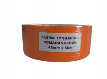 Zdjęcie Taśma tynkarska pomarańczowa, elewacyjna, mocna 48mm x 50m
