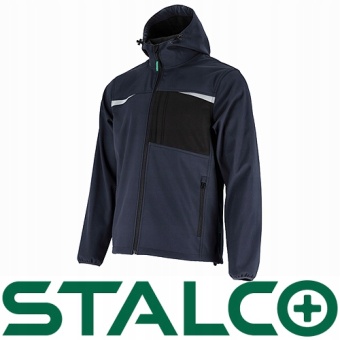 Zdjęcie Kurtka softshellowa męska STALCO z polarem granatowa Rock softshell r. XXL