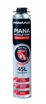 Zdjęcie Rawlplug RPP-B1 piana pistoletowa ogniochronna p.poż B1 DIN4102 750ml-45l