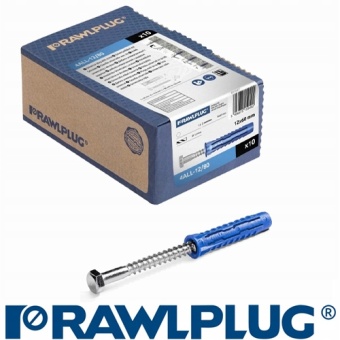Zdjęcie kołek uniwersalny RAWLPLUG KOŁKI 4ALL 12x60 Z WKRĘTAMI 8x100 10szt