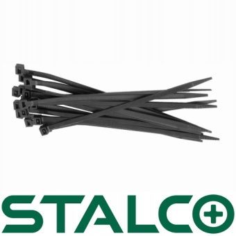 Zdjęcie OPASKA KABLOWA 7,6x300 mm CZARNA STALCO 100 sztuk