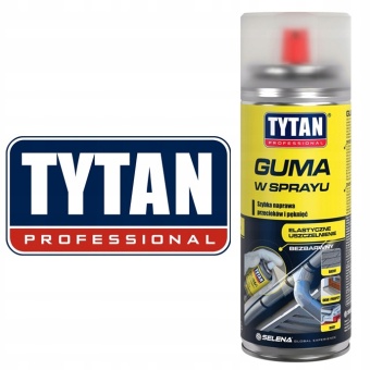 Zdjęcie Tytan Professional guma w sprayu uszczelniacz bezbarwny 400 ml