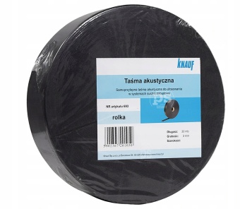 Zdjęcie KNAUF taśma akustyczna 95mm x 30mb, samoprzylepna, piankowa pod profil g-k